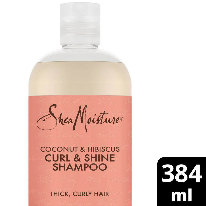 Shea Moisture Coconut & Hibiscus Geschenkset - Curl & Shine Shampoo - Curl Enhancing Smoothie